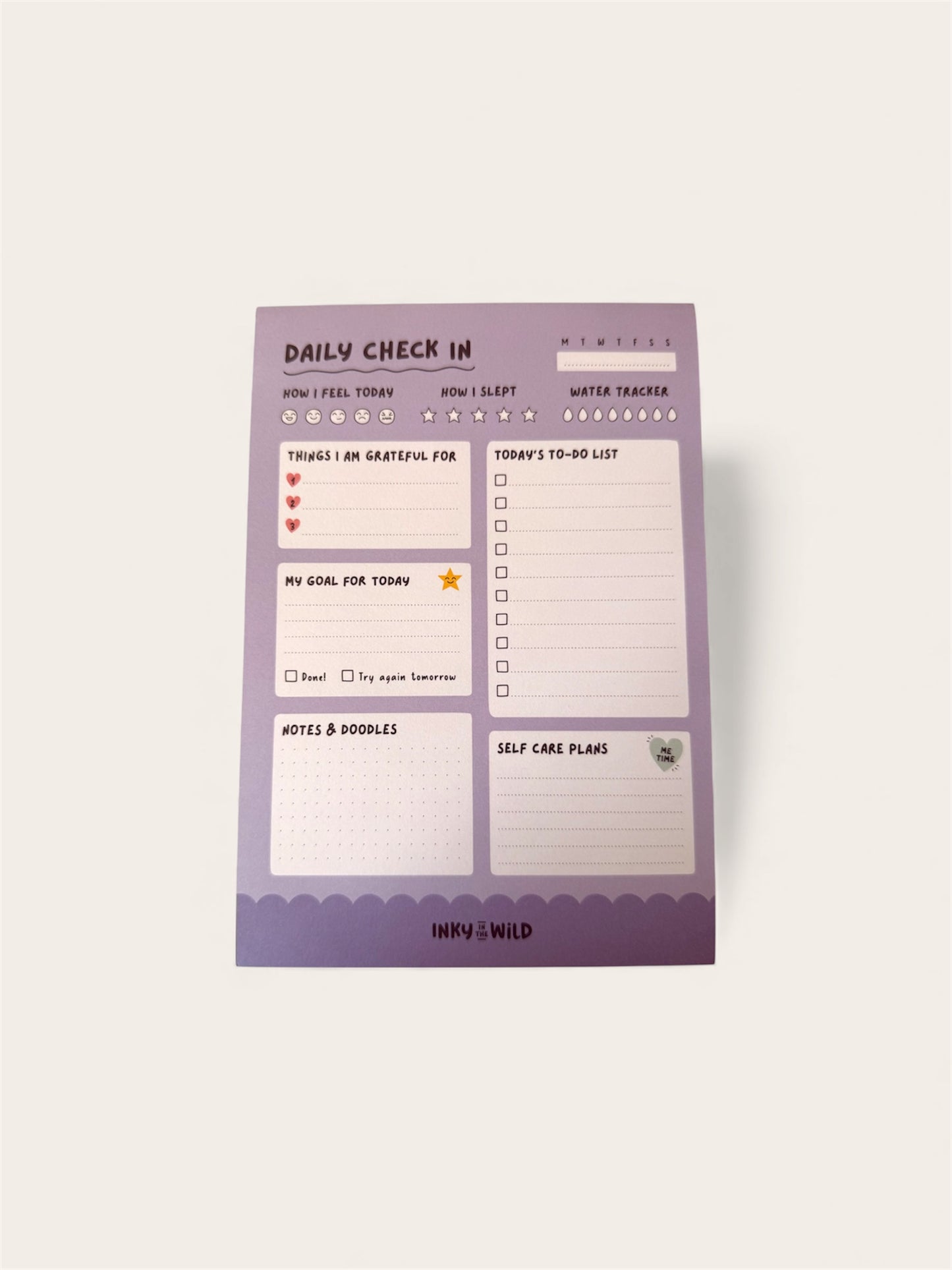 A5 Daily Checkin Pad