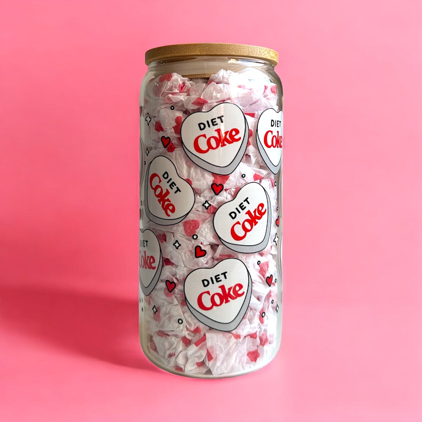 Diet Coke Iced Coffee Glass Cup
