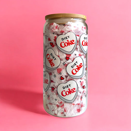Diet Coke Iced Coffee Glass Cup